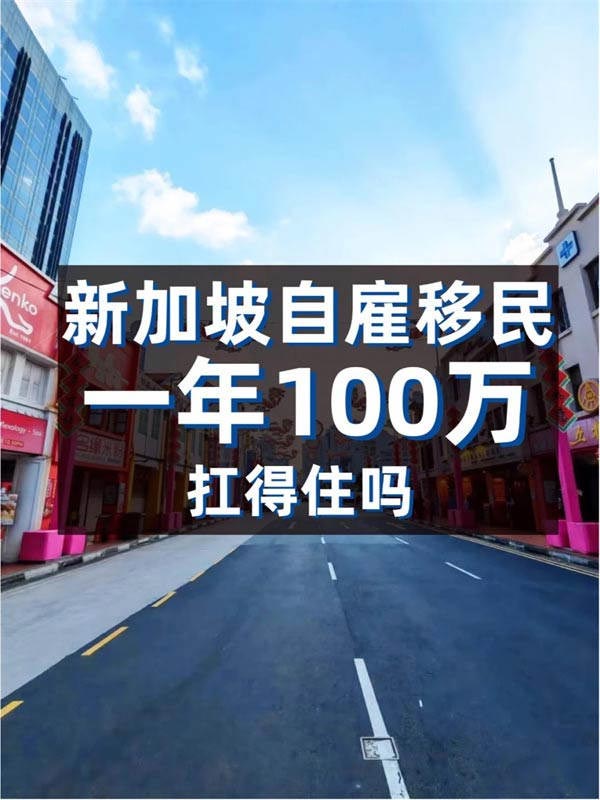新加坡移民，一年100萬扛得住嗎？