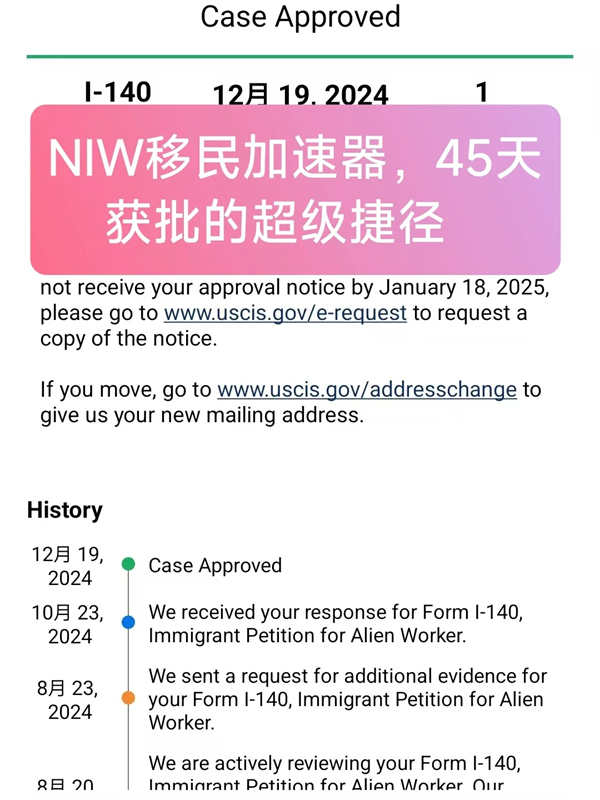 NIW移民加速器：45天獲批的超級(jí)捷徑！
