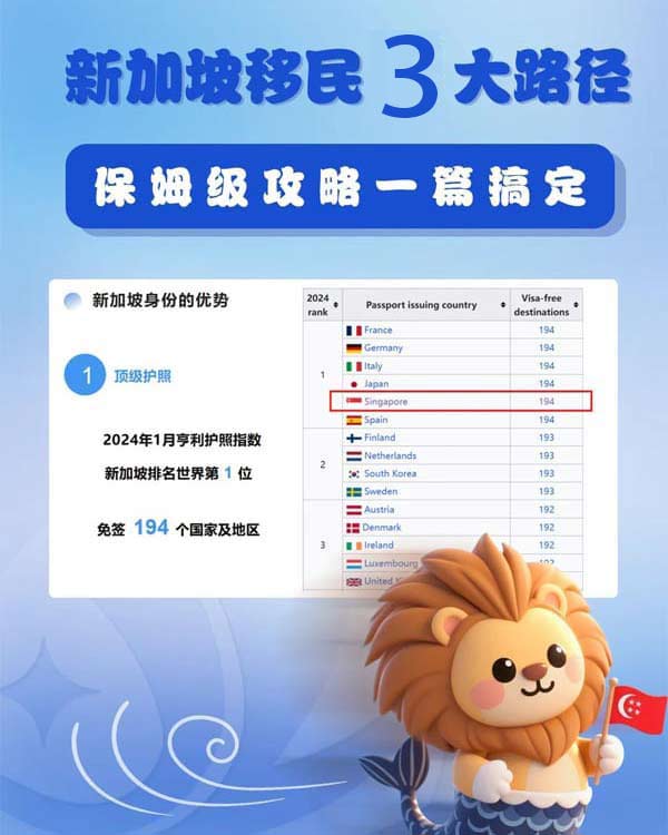 新加坡移民3大路徑，保姆級攻略一篇搞定！