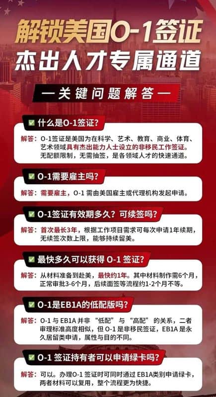 美國(guó)O1簽證：專(zhuān)屬留美人才通道開(kāi)啟