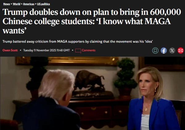 特朗普力挺60萬(wàn)中國(guó)學(xué)生赴美，中國(guó)留學(xué)生機(jī)會(huì)來(lái)了？