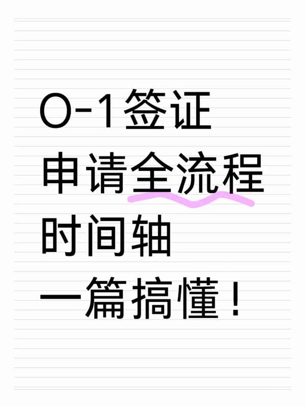 美國(guó)O1簽證申請(qǐng)全流程時(shí)間軸，一篇搞懂！